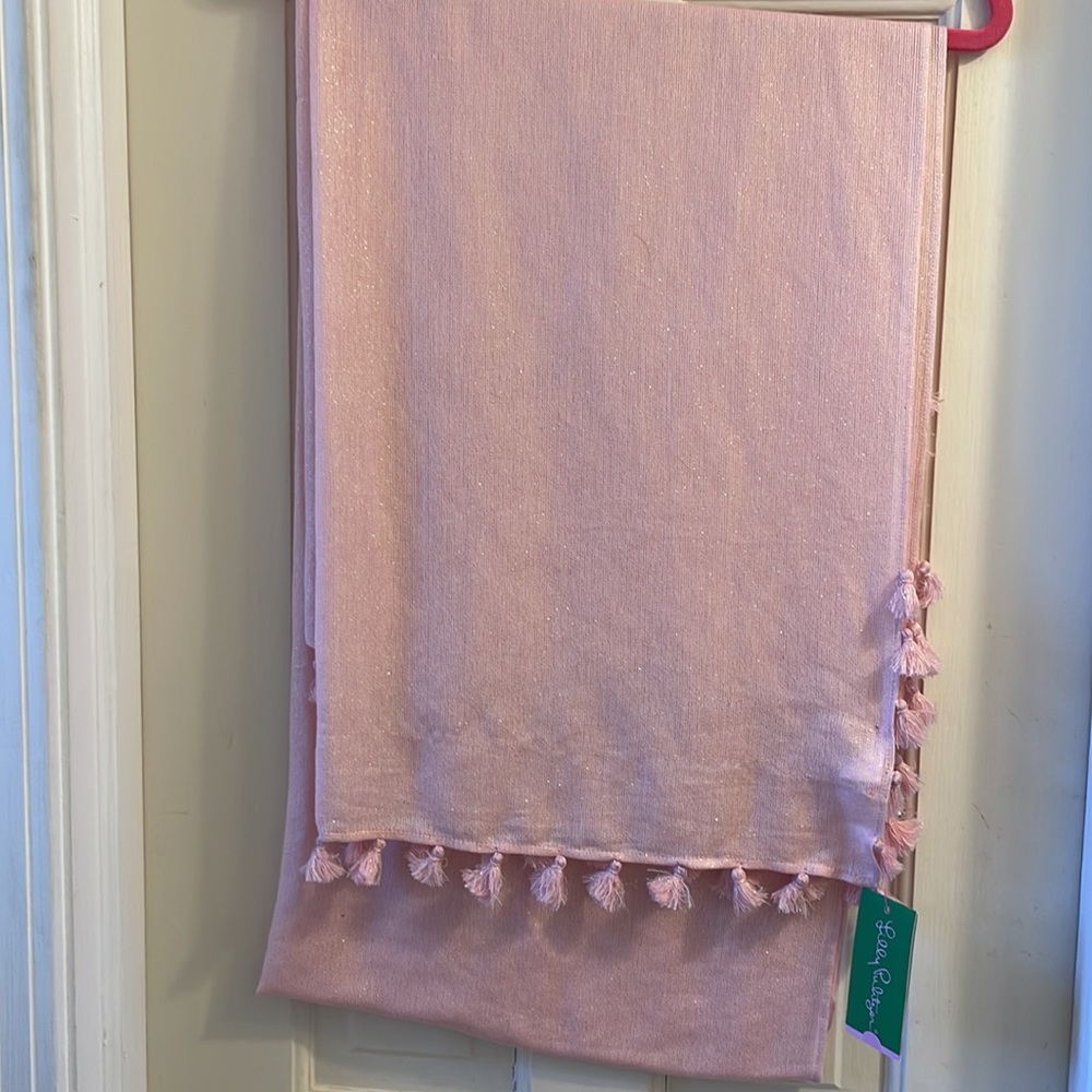 Lilly Pulitzer Lana Scarf Pink “Paradise Tin”